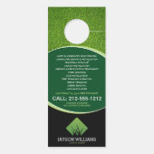 Moderne graszorg/landschapsontwerp Groen Logo (Achterkant)