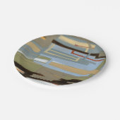 Moderne, gratis uitdrukkende schilderijen van Norm Papieren Bordje (Gekanteld)