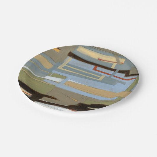 Moderne, gratis uitdrukkende schilderijen van Norm Papieren Bordje (Gekanteld)