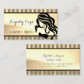 Moderne, Gratuit, Carte de fidélité Silhouette Gir (Devant / Derrière)