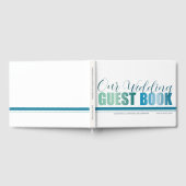 Moderne Green & Blue Calligraphy Mariage livre d'h (Complet)