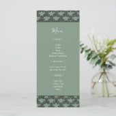 Moderne Green Celtic Knot Faire-part de mariage ir (Debout devant)