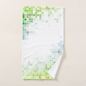Moderne Green Tegel Pattern Bath Towel Set Bad Handdoek (Handdoek)