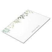 Moderne Greenery Botanical Foliage Notitieblok (Schuin)