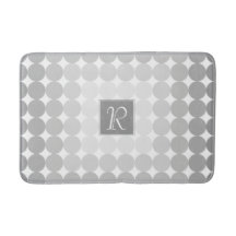 Moderne Grijze Cirkels Monogram