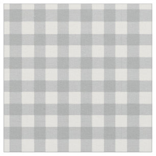 Moderne Grijze Gingham Stof
