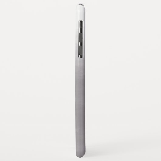 Moderne Grijze Gradient Ombre gepersonaliseerd Case-Mate iPhone Case (Achterkant/links)