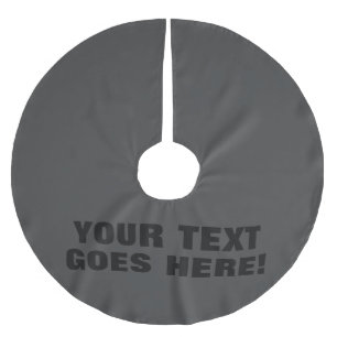 Moderne, grijze, minimale professionele Jouw tekst Kerstboom Rok