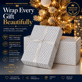 Moderne grijze stippen evenementenbord achtergrond cadeaupapier