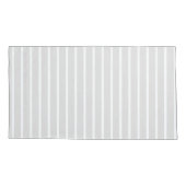 Moderne grijze streep afdrukken kussensloop (Achterkant-Links)