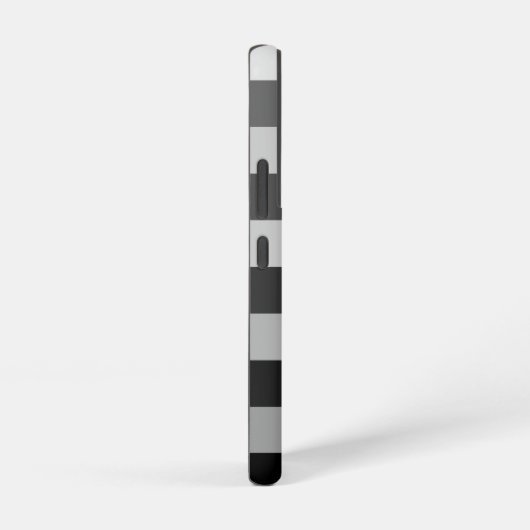 Moderne Grijze Strepen Patroonnaam Samsung Galaxy Hoesje (Rechterkant)
