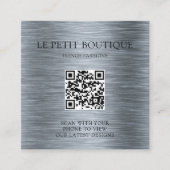 Moderne grijze US Clothing Size Chart Price Label (Voorkant)