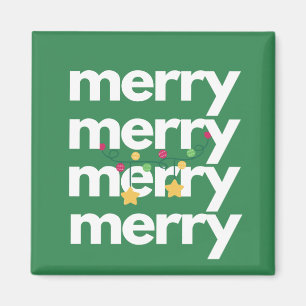 Moderne grillige kerstmagneet magneet