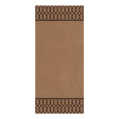 Moderne grillige Kraft Wedding Menu Kaarten (Achterkant)