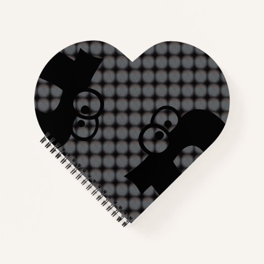 MODERNE GRISE NOIR CARNET CROISÉ (Devant)