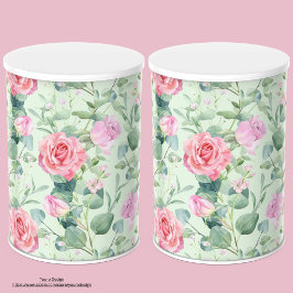 Moderne Groen bloemenachtergrond Decoupaging Tissuepapier