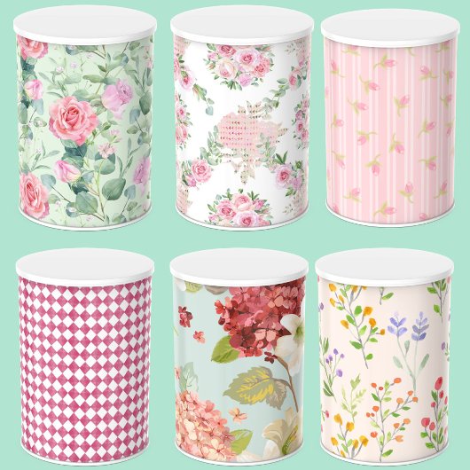 Moderne Groen bloemenachtergrond Decoupaging Tissuepapier