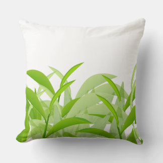Moderne groene blad abstract botanisch werkkussen  kussen