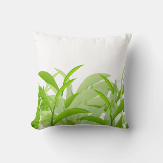 Moderne groene blad abstract botanisch werkkussen  kussen
