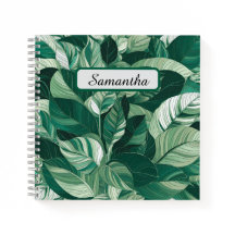 Moderne groene bladeren patroon gepersonaliseerd