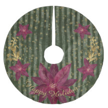 Moderne Groene Bloemen Poinsettia Persoonlijke Boo