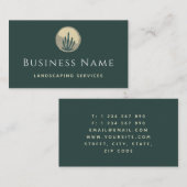 Moderne groene Boho Plant Yard Landscaping Greener Visitekaartje (Voorkant / Achterkant)