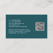 Moderne Groene Code van het Manuscript QR van de H Visitekaartje (Achterkant)