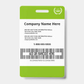 Moderne groene computertechnologie aangepaste prin badge (Achterkant)
