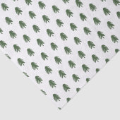 Moderne groene en witte kerstboom tissuepapier (Detail)