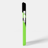 Moderne groene en zwarte gepersonaliseerde naam Case-Mate iPhone case (Achterkant / Links)