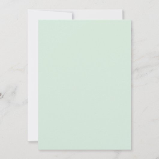 moderne groene eucalyptus springt rond kaart (Achterkant)