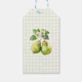 Moderne groene Gingham Perfecte Paar Bruidsdouche Cadeaulabel (Achterkant)