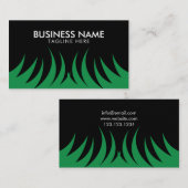 Moderne groene grassnijzorg visitekaartje (Voorkant / Achterkant)