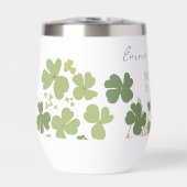 Moderne Groene Ierse Leaf Clover Wedding (Voorkant)
