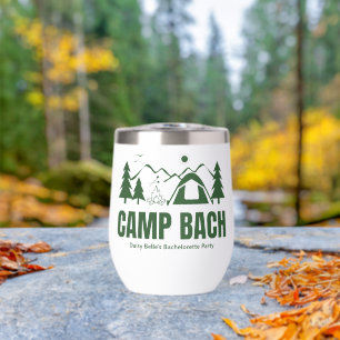 Moderne Groene Kamp Bachelorette Weekend
