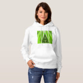 Moderne groene kerstboom met ster hoodie (Voorkant volledig)