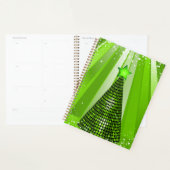 Moderne groene kerstboom met ster planner (Display)