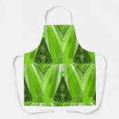 Moderne groene kerstboom met ster schort (Voorkant)