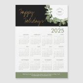 Moderne Groene Krans zwarte Logo hier 2025 Kalende (Voorkant)