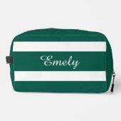 Moderne groene naam toilettasje (Voorkant)