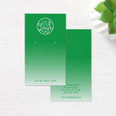 Moderne Groene Ombre Uw Logo oorringen de Kaart va (Bureau)