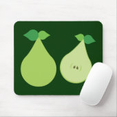 Moderne groene peren muismat (Met muis)