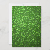 Moderne Groene St. Patrick's Day Feest Kaart (Achterkant)