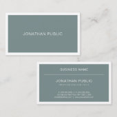 Moderne, groene, stijlvolle vormgeving met hoge pr visitekaartje (Voorkant / Achterkant)
