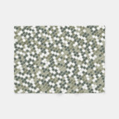 Moderne groene stippen fleece deken (Voorkant (Horizontaal))