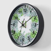 Moderne Groene Succulente Bloemige Monogram M (Hoek)