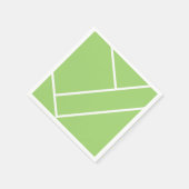 Moderne groene tennisbaan servet (Hoek)