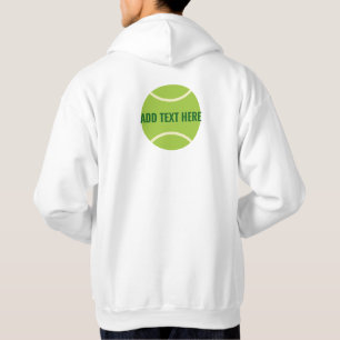 Moderne groene tennisbal hoodie