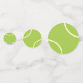 Moderne groene tennisbal partij confetti (Achterkanten)