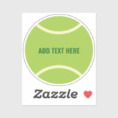 Moderne groene tennisbal sticker (Vel)